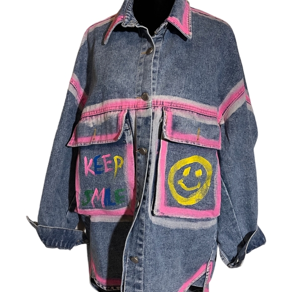 Oversize demin jacket - Picture 2 of 5